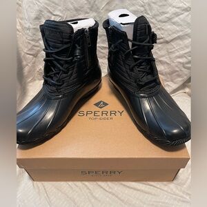 Sperry Saltwater Puff Boots - Nylon Black - Size 9